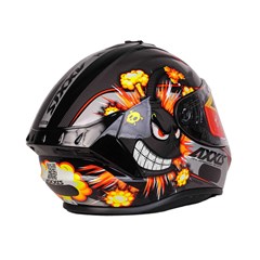 Capacete Axxis Draken Bomb Gloss Fechado - Black/Grey - 60