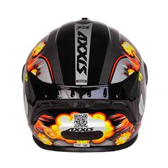 Capacete Axxis Draken Bomb Gloss Fechado - Black/Grey - 60