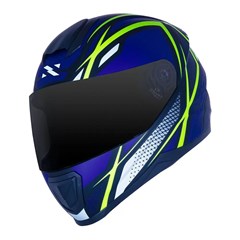 Capacete Norisk Razor Ninja Matte Blue/Yellow 58