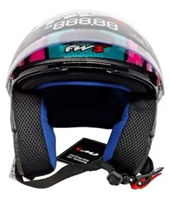 Capacete Fw3 X Open Up Fox Aberto - Azul Tiffany (C/Oculos) - 60