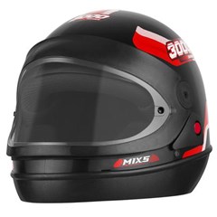 Capacete Mixs New Automatic 3000 Fechado - Vermelho 58