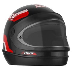 Capacete Mixs New Automatic 3000 Fechado - Vermelho 58