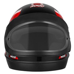 Capacete Mixs New Automatic 3000 Fechado - Vermelho 58