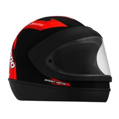 Capacete Mixs Automatic 3000 Fechado - Vermelho 62