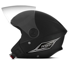 Capacete Mixs Way Aberto - Preto Fosco 58