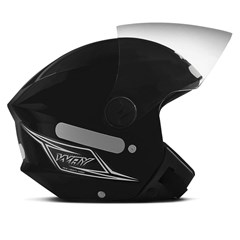 Capacete Mixs Way Aberto - Preto 56