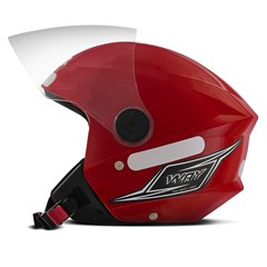 Capacete Mixs Way Aberto - Vermelho 56