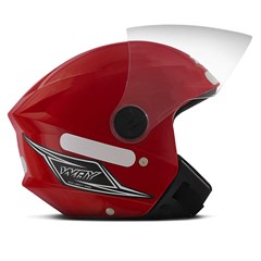 Capacete Mixs Way Aberto - Vermelho 56