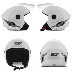 Capacete Mixs Way Aberto - Branco 60