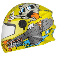 Capacete Protork Infantil Libery Four Kids Paint - Amarelo Fosco 54