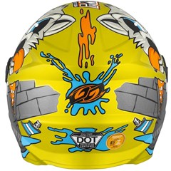 Capacete Protork Infantil Libery Four Kids Paint - Amarelo Fosco 54