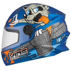 Capacete Protork Infantil Libery Four Kids Paint - Azul Fosco 54