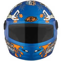 Capacete Protork Infantil Libery Four Kids Paint - Azul Fosco 54