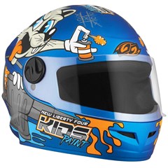 Capacete Protork Infantil Libery Four Kids Paint - Azul Fosco 54