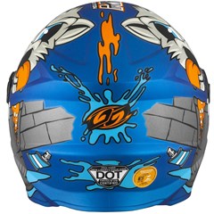 Capacete Protork Infantil Libery Four Kids Paint - Azul Fosco 54