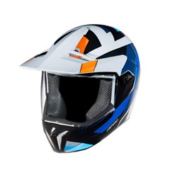 Capacete Bieffe 3 Sport React - Cinza Moon Brilho/Laranja 58