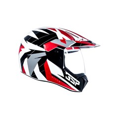 Capacete Bieffe 3 Sport Hills - Branco/Rubro 58