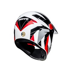 Capacete Bieffe 3 Sport Hills - Branco/Rubro 58