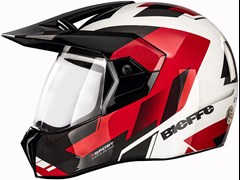 Capacete Bieffe 3 Sport Hills - Branco/Rubro 60