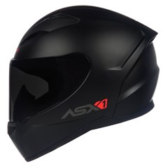 Capacete Asx City Solid Fosco Fechado - Preto/Grafite - 58