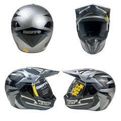 Capacete Bieffe 3 Sport Hills - Cinza/Grafite 58