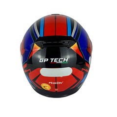 Capacete Gp Tech A118 Sv Fusion Escamoteavel (Com Oculos) - Vermelho/Azul 58