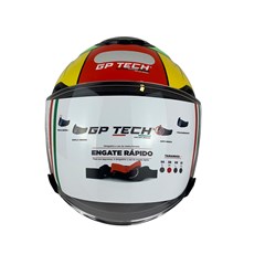 Capacete Gp Tech Of669 Flag Aberto - Amarelo/Verde 58