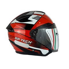 Capacete Gp Tech Of669 Flag Aberto - Vermelho 58