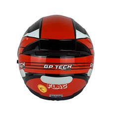 Capacete Gp Tech Of669 Flag Aberto - Vermelho 58