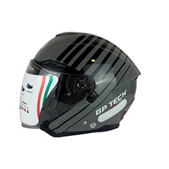 Capacete Gp Tech Of669 Range Aberto - Titanium Cinza 58