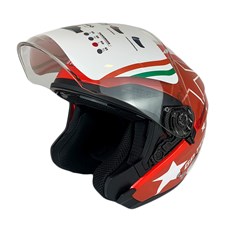 Capacete Gp Tech Of669 Usa Aberto - Vermelho 58