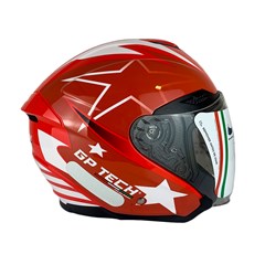 Capacete Gp Tech Of669 Usa Aberto - Vermelho 58