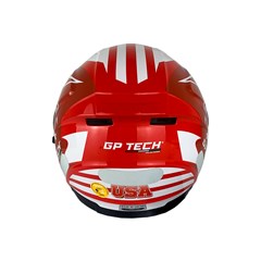 Capacete Gp Tech Of669 Usa Aberto - Vermelho 58