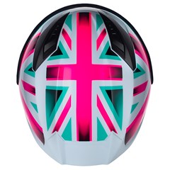 Capacete Asx City Kingdom Brilho Fechado - Branco/Rosa/Tiffany - 56