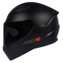 Capacete Asx City Solid Fosco Fechado - Preto/Grafite - 64