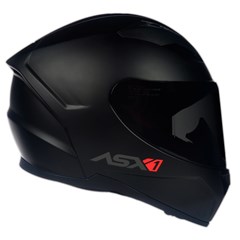 Capacete Asx City Solid Fosco Fechado - Preto/Grafite - 64