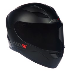 Capacete Asx City Solid Fosco Fechado - Preto/Grafite - 64