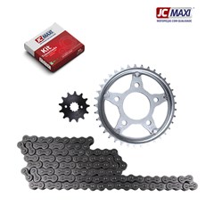 Kit Tracao (Transmissao) Honda Cbx 250 Twister 2002 A 2008 Coroa/Pinhao/Corrente (37d/13d/520h/106l) (1045) - Jc Maxi